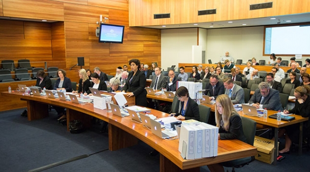 Counsel Assisting, Maria Gerace Counsel Assisting, Maria Gerace addresses Commissioners