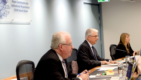 Commissioner Robert Fitzgerald AM, The Hon. Justice Peter McClellan AM and Commissioner Helen Milroy From left to right: Commissioner Robert Fitzgerald AM, The Hon. Justice Peter McClellan AM and Commissioner Helen Milroy