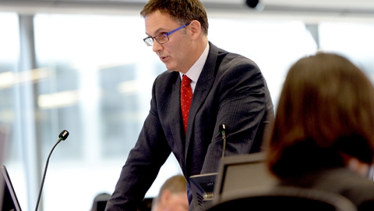 Counsel Assisting, David Lloyd Counsel Assisting, David Lloyd addresses the Commissioners