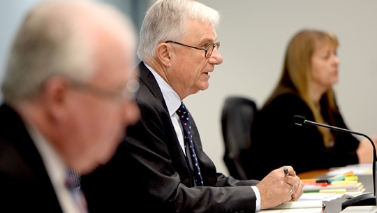 Commissioner Robert Fitzgerald, The Hon. Justice Peter McClellan AM and Commissioner Helen Milroy From left to right: Commissioner Robert Fitzgerald, The Hon. Justice Peter McClellan AM and Commissioner Helen Milroy
