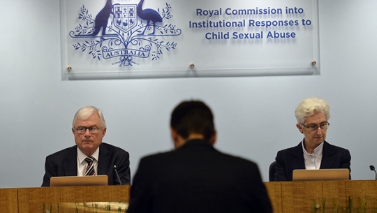 Counsel Assisting, David Lloyd addresses The Hon. Justice Peter McClellan AM and Justice Jennifer Coate Counsel Assisting, David Lloyd addresses The Hon. Justice Peter McClellan AM and Justice Jennifer Coate