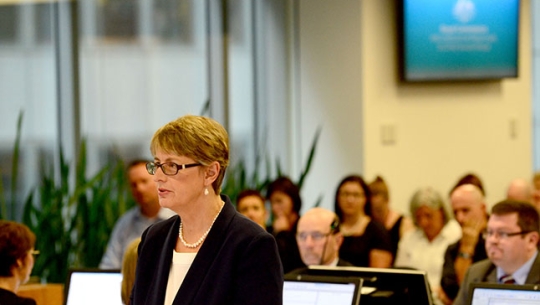 Counsel Assisting, Gail Furness SC Counsel Assisting, Gail Furness SC speaking in a court room